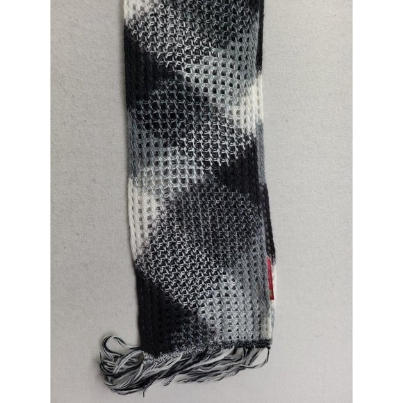 Peruvian Alpaca Handmade Women's Long Rectangle Neck Scarf Open-Knit Fringe Soft - Picture 7 of 7